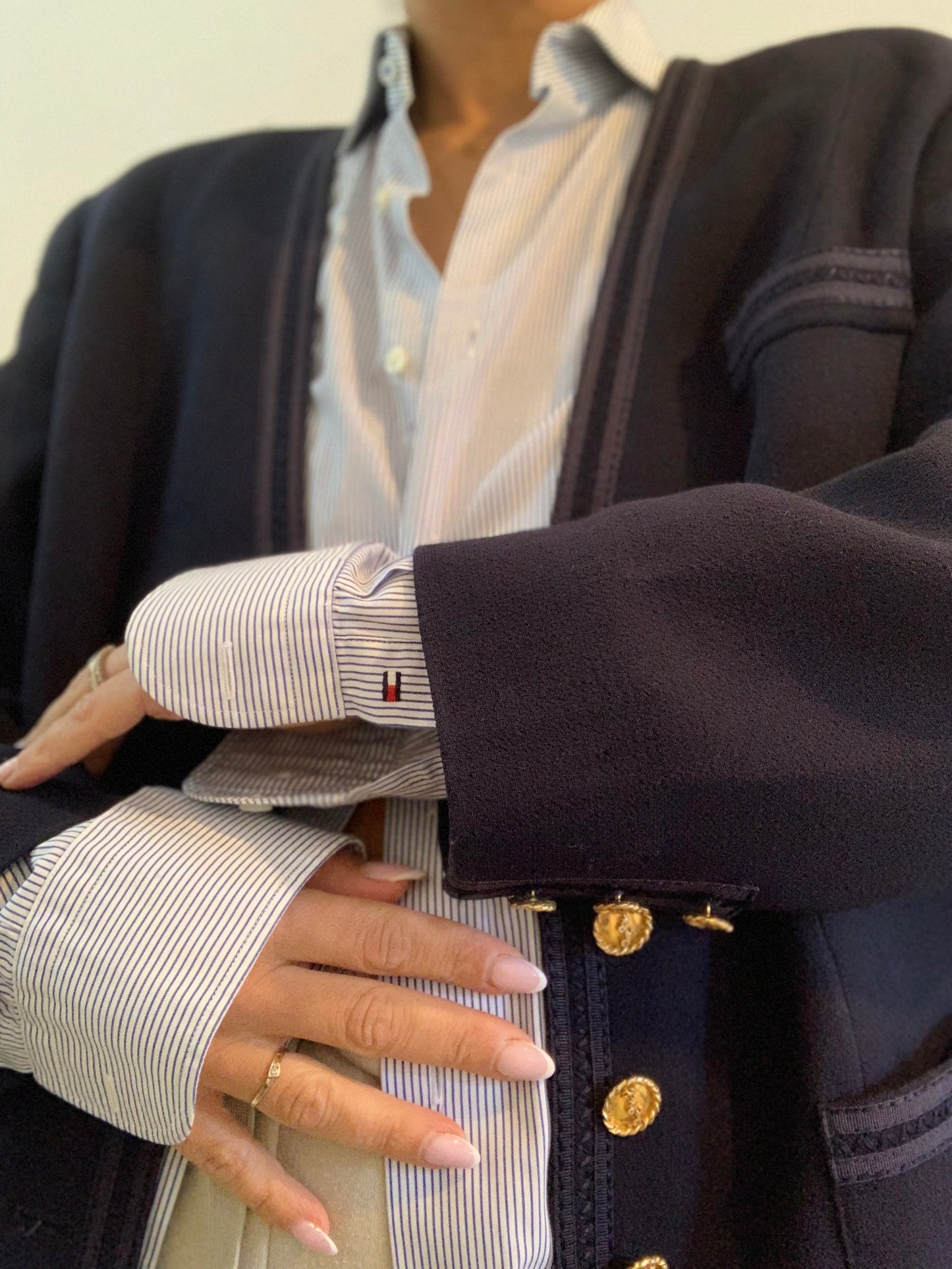 Blazer bleu foncé vintage Weil - XL
