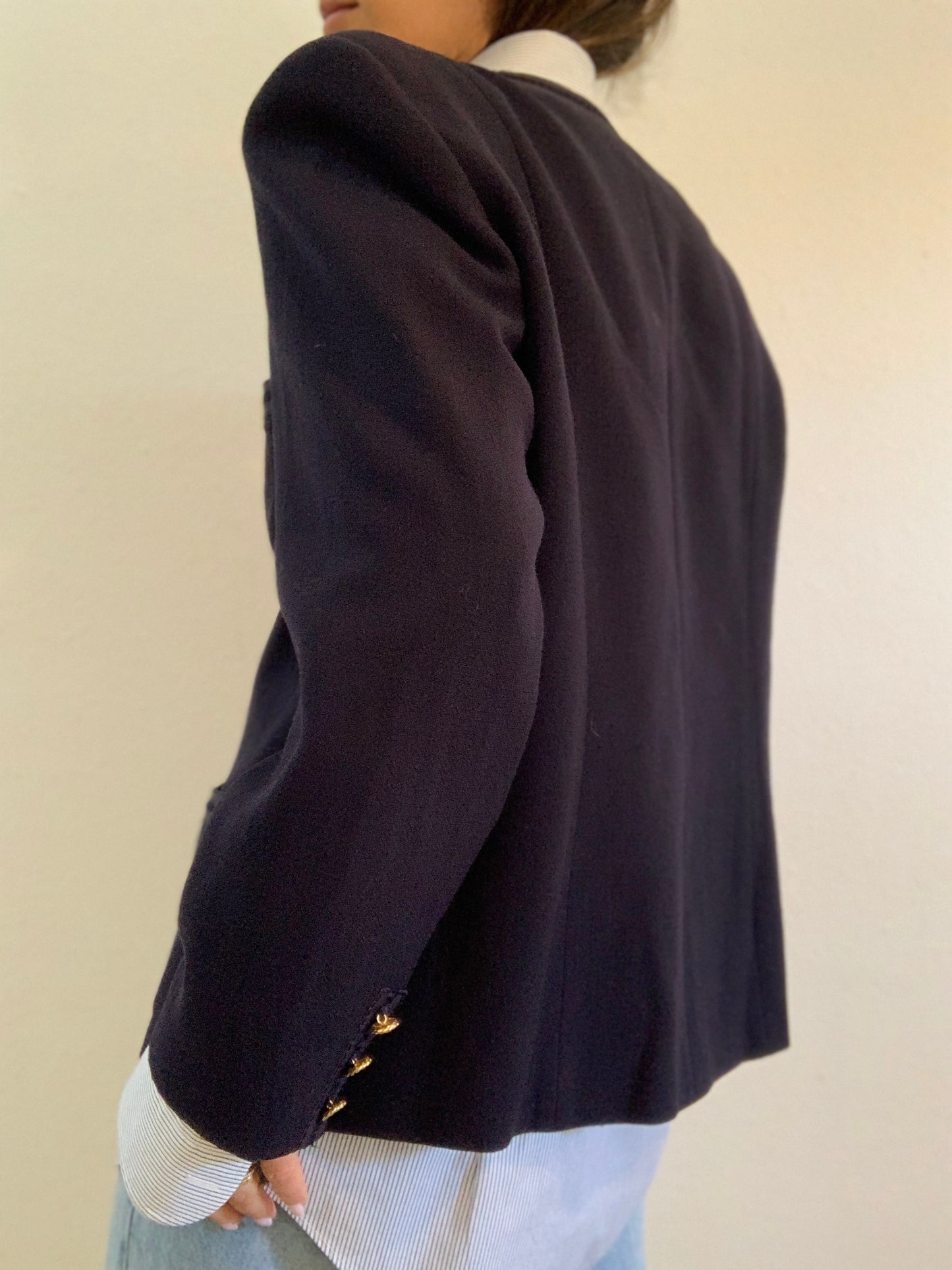 Blazer bleu foncé vintage Weil - XL