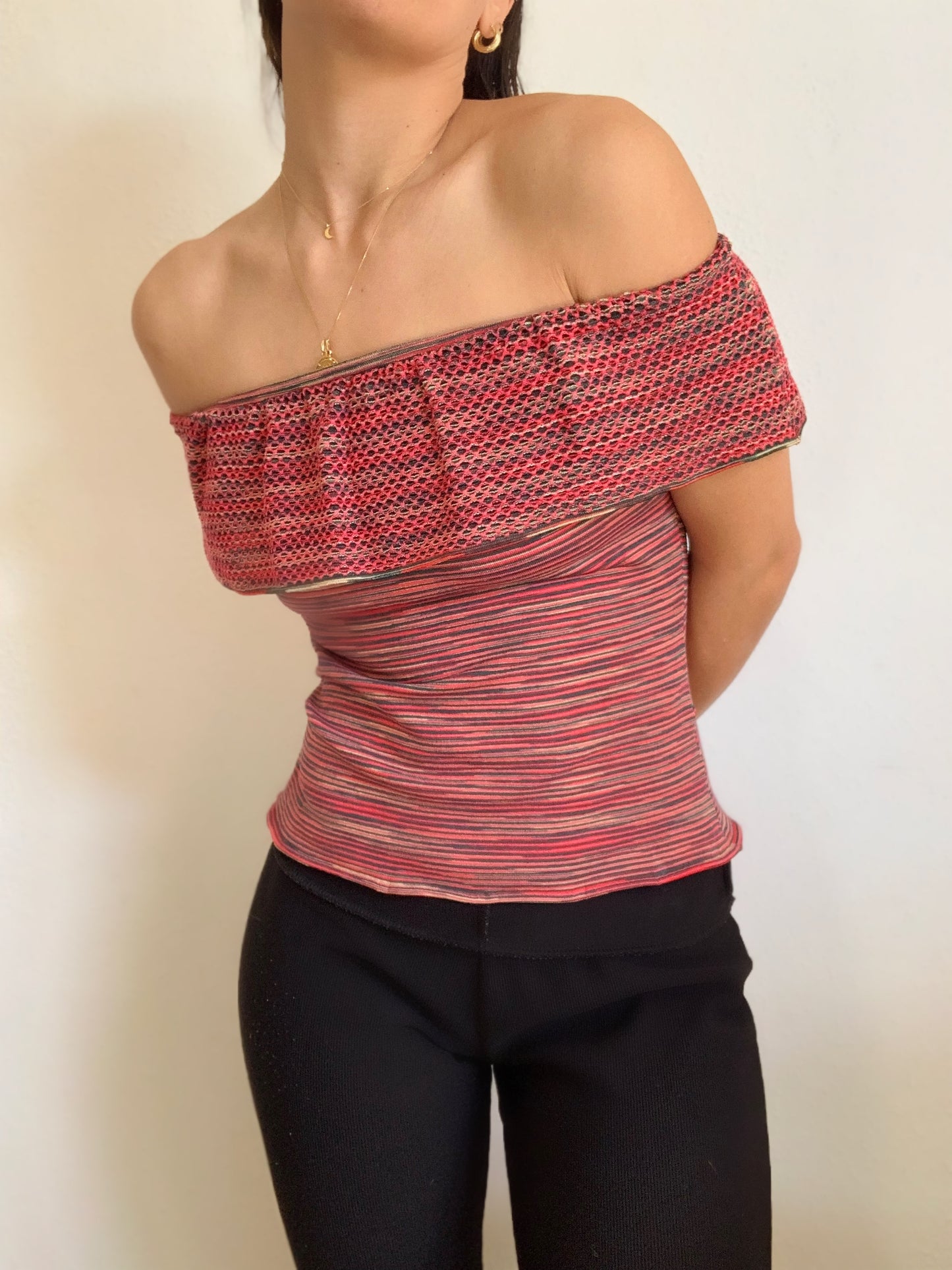 Haut Missoni à épaules dénudées - XS