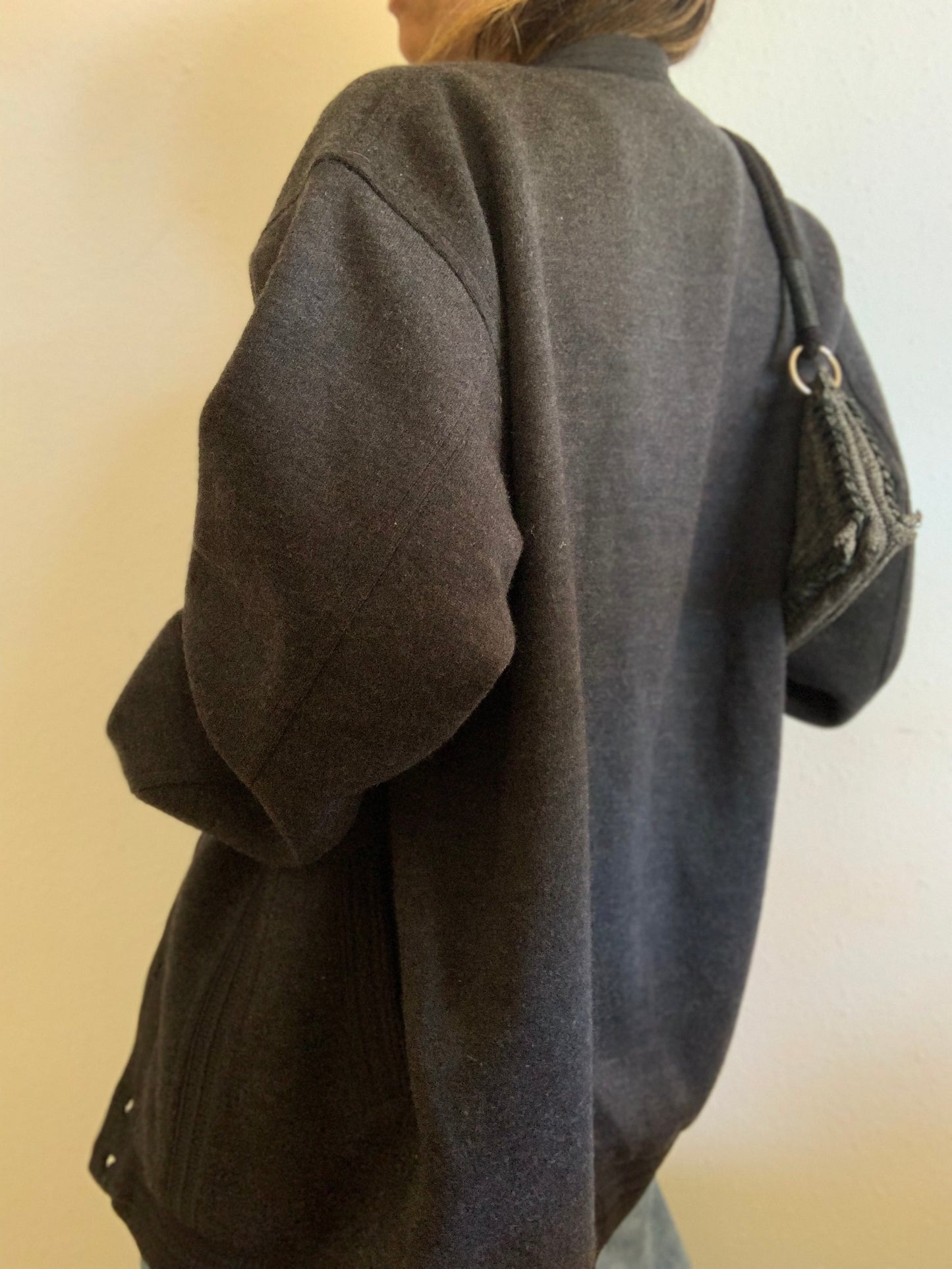 Le cardigan gris oversize de papi - XXL