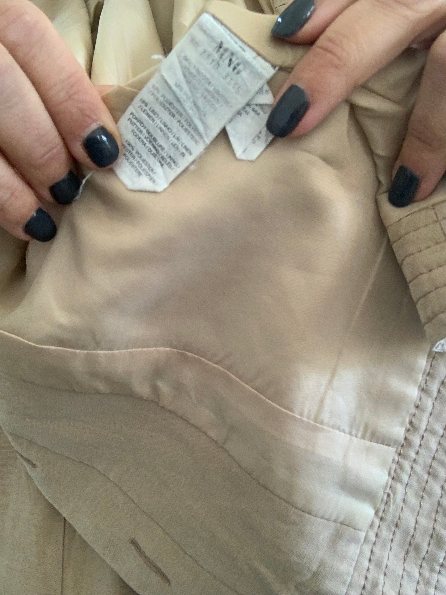 Veste boutonnée en mélange de lin Mango Y2K - S