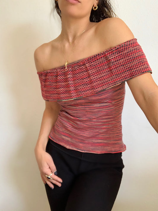 Haut Missoni à épaules dénudées - XS