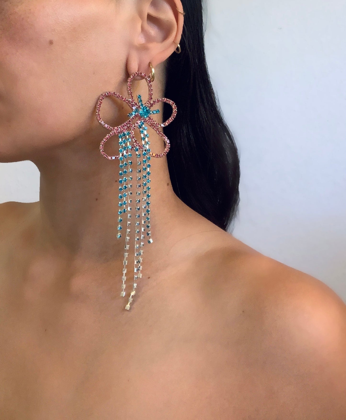 y2k strass earrings