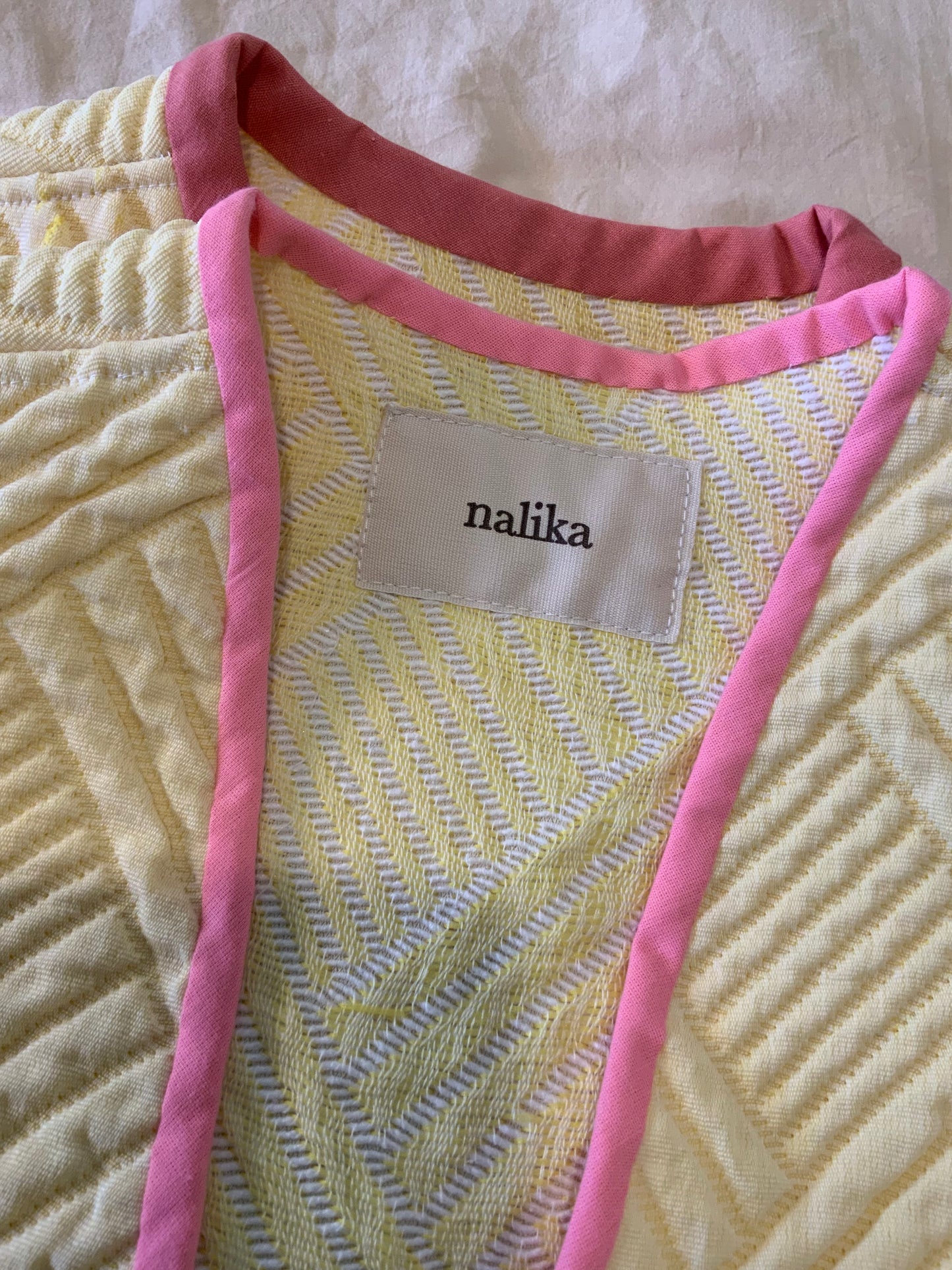 Chaleco Victoria retrabajado - amarillo, naranja y verde manzana