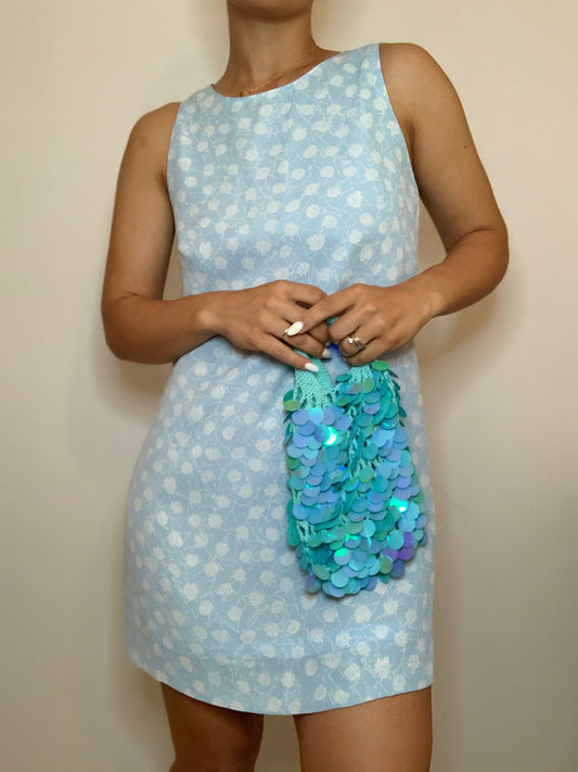 Light blue Thomas Burberry mini dress - S
